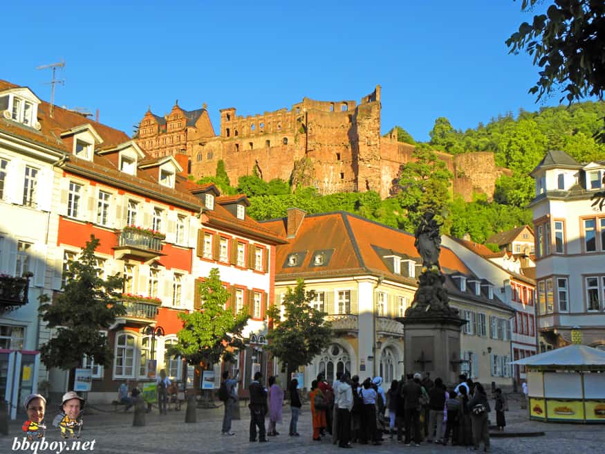 Overview of touristy Heidelberg, Germany The Travels of BBQboy and Spanky