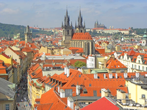 Prague Castle, nestled in Prague city