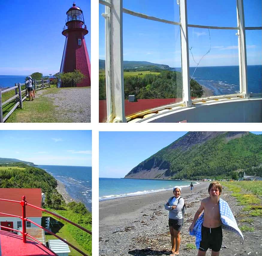 lighthouses in the gaspe, quebec