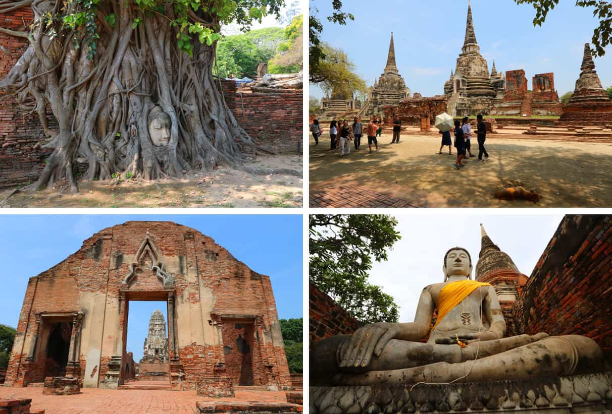 the temples of Ayutthaya, Thailand
