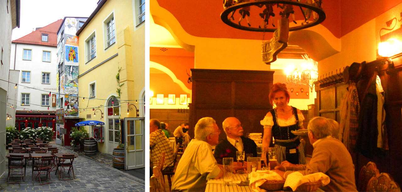 beer and food in Regensburg