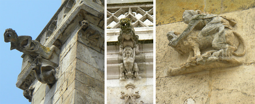 gargoyles at Regensburg Cathedral, Regensburg, Germany