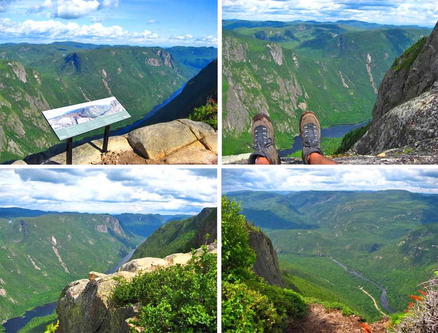 views from Acropole des Draveurs hike, Parc des Hautes Gorges de la Riviere Malbaie, quebec