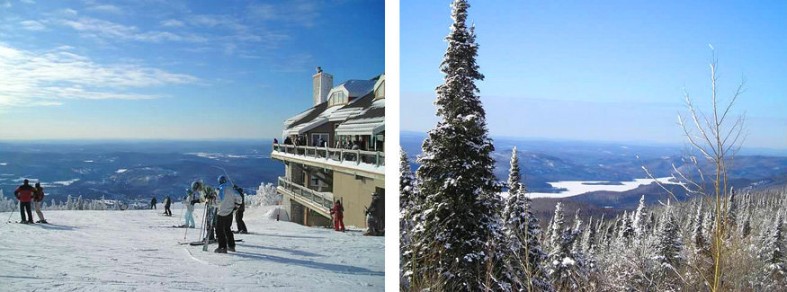 views, mont tremblant in winter. Ski
