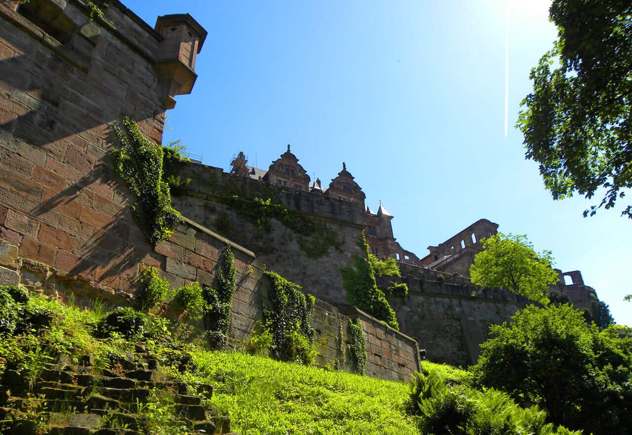 views of Heidelberg castle