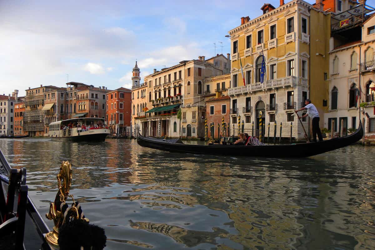 gondola in Venice Italy. Highlights of a trip to Venice, Italy