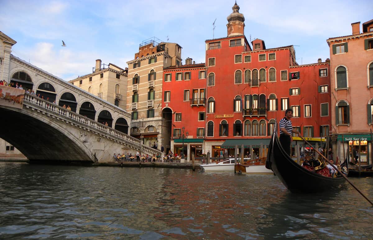 Rialto bridge, Venice. Highlights of a trip to Venice, Italy
