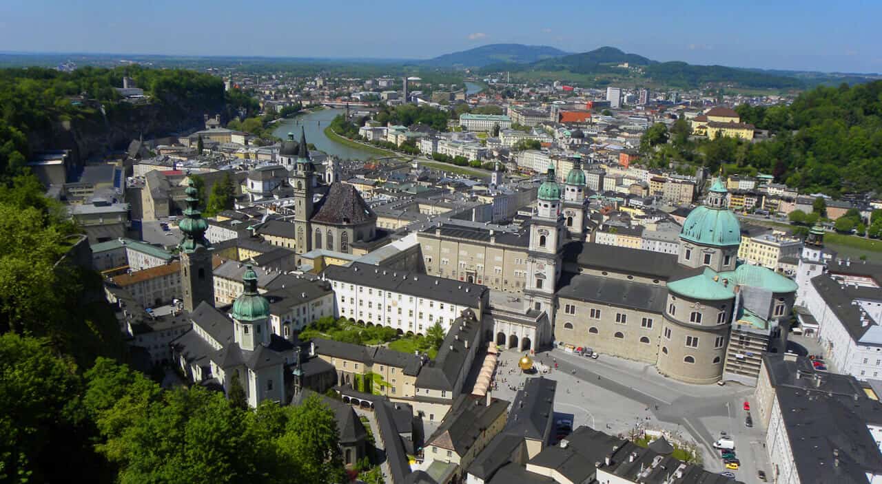 views of Salzburg from Hohensalzburg Fortress