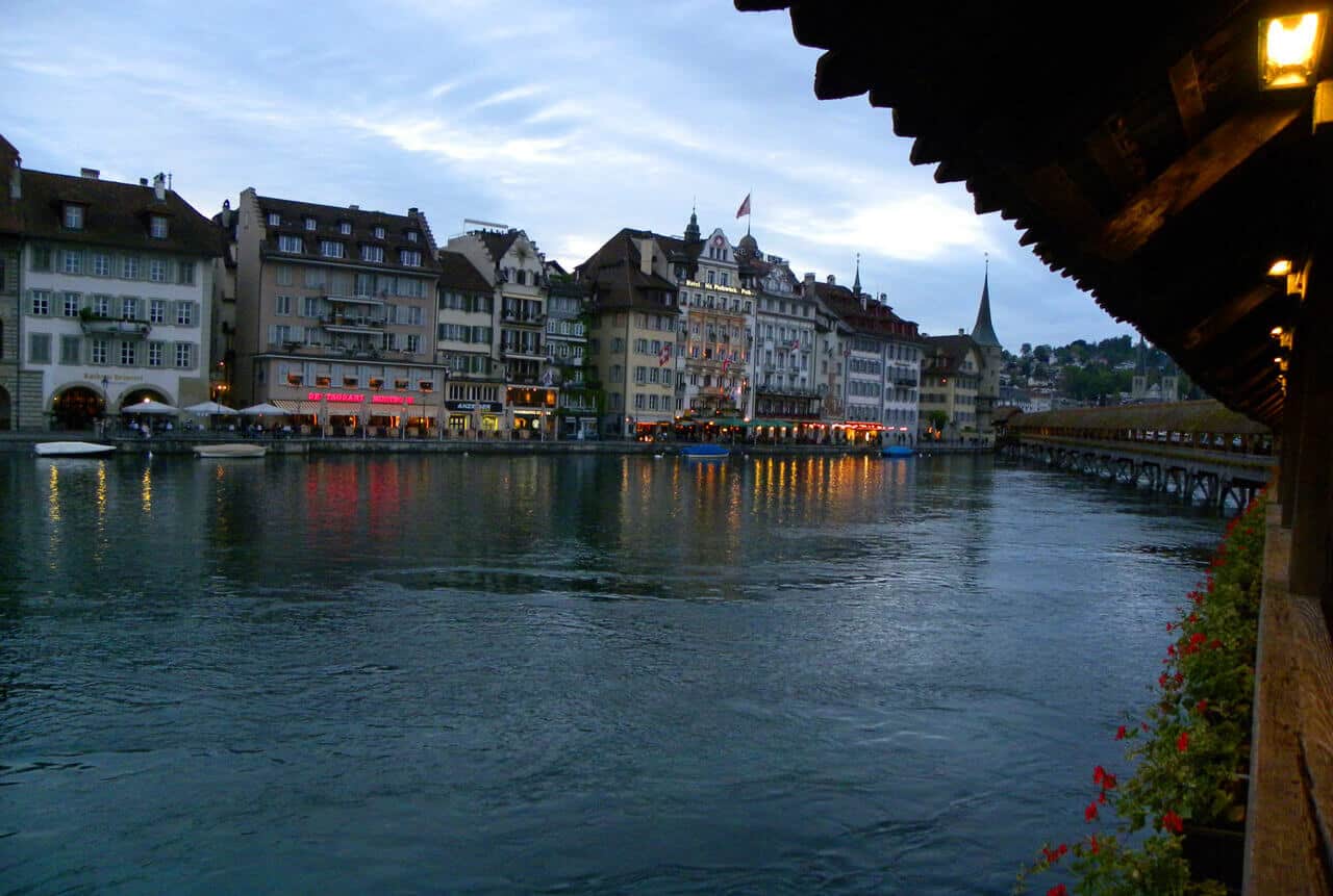 wooden bridge Lucerne. Feeling ripped off and unhappy in Lucerne, Switzerland