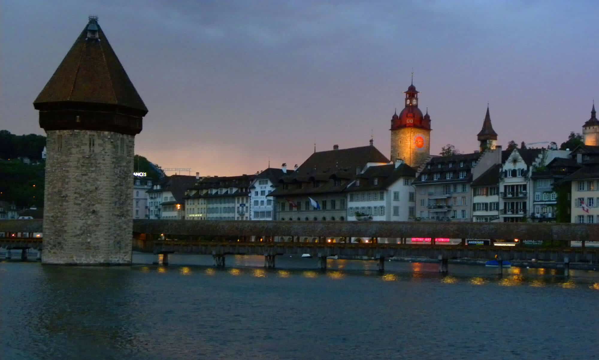 wooden bridge Lucerne. Feeling ripped off and unhappy in Lucerne, Switzerland