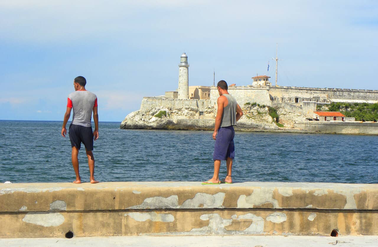 diving off the Malecon in Havana