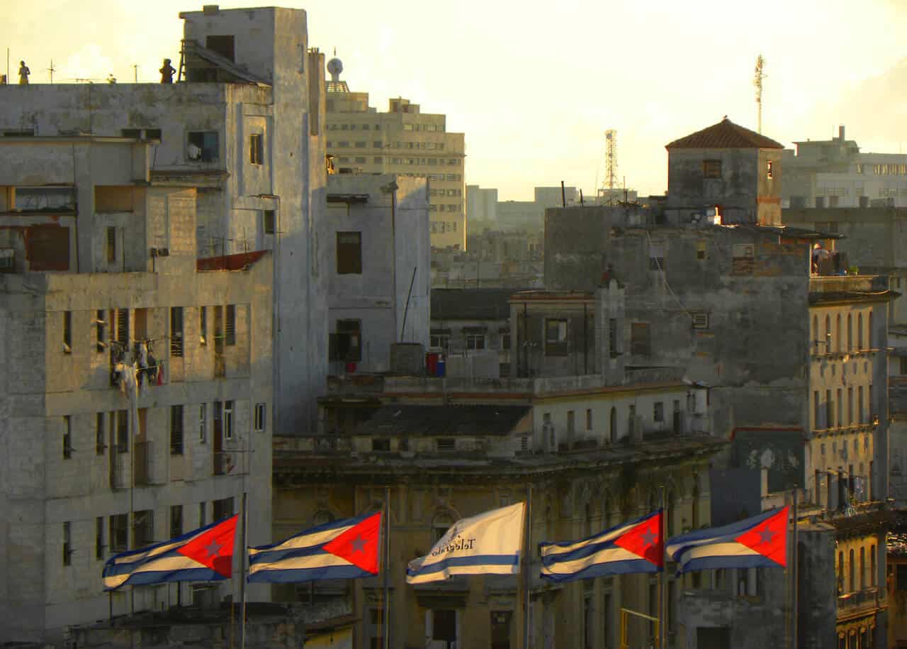 flags in Havana