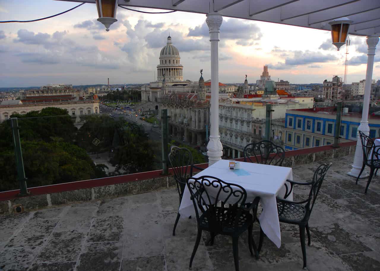 Parque Central hotel Havana views
