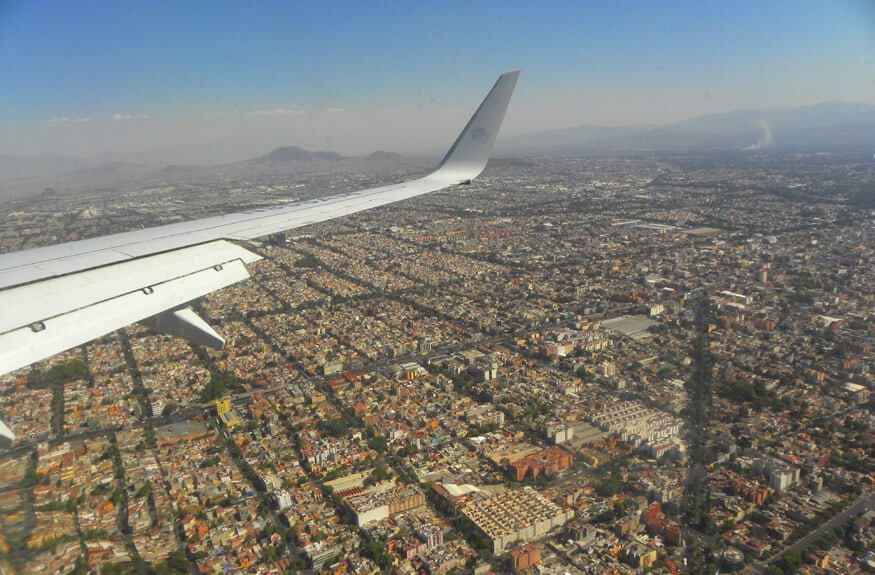 Over Mexico City. Plane travel and the real "Dick Move"