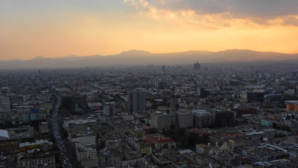 views from the Latinoamericana tower, Mexico City