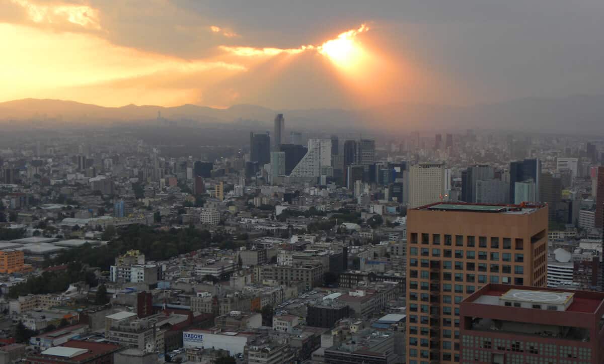 Udsigt fra Latinoamericana-tårnet, Mexico City