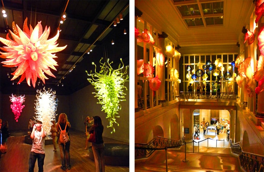 The Montreal Museum of Fine Arts. Chihuly exhibit