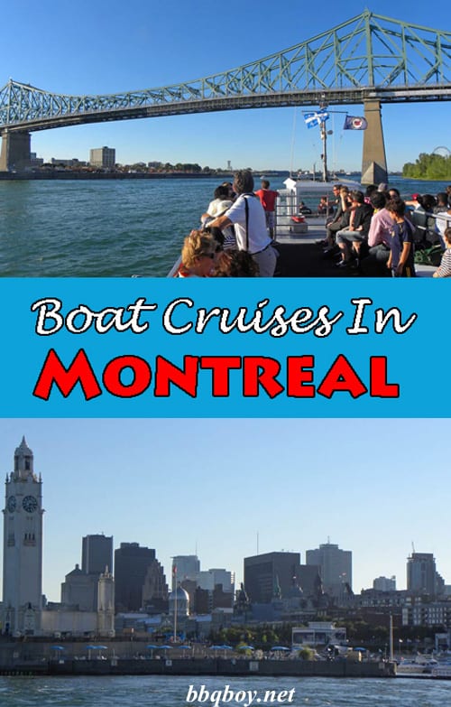 Boat cruises in Montreal The Travels of BBQboy and Spanky