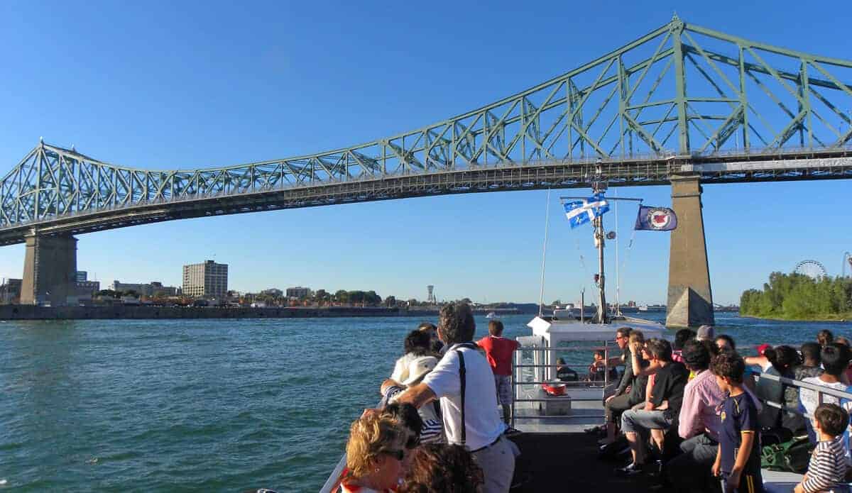 Cruising the Old Port and St. Lawrence river in Montreal