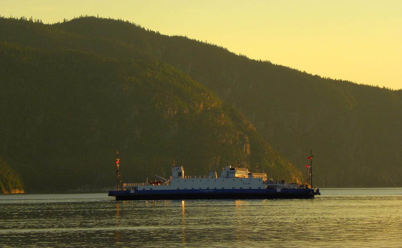 ferry on the Saguenay river, Tadoussac