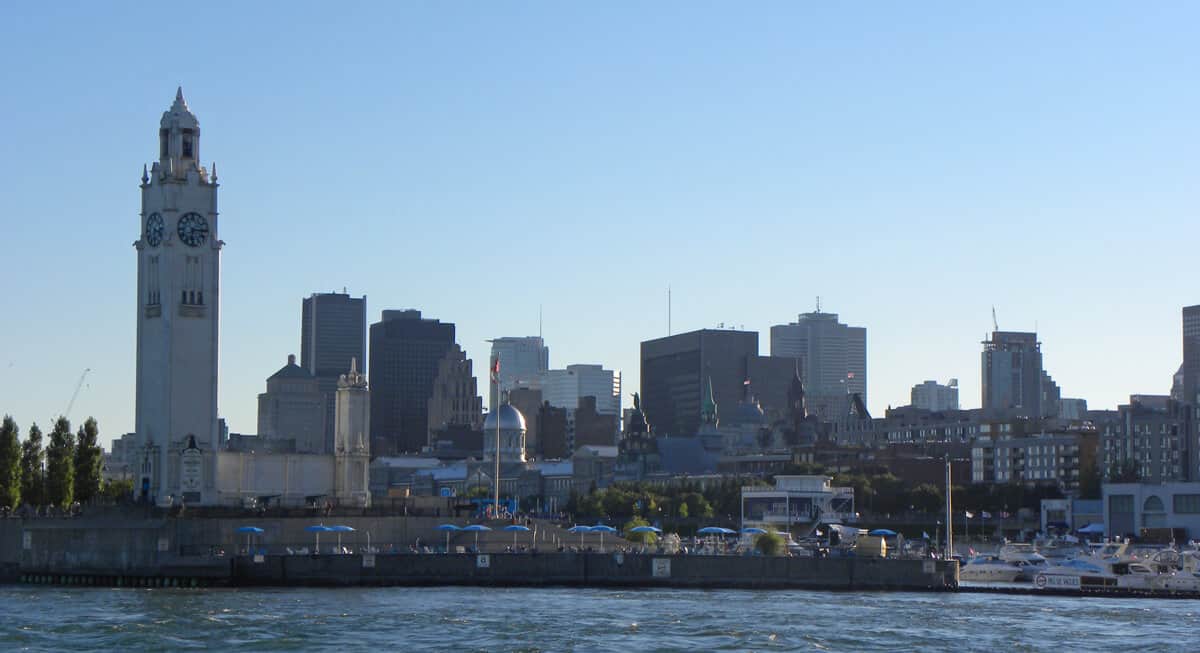 Cruising the Old Port and St. Lawrence river in Montreal