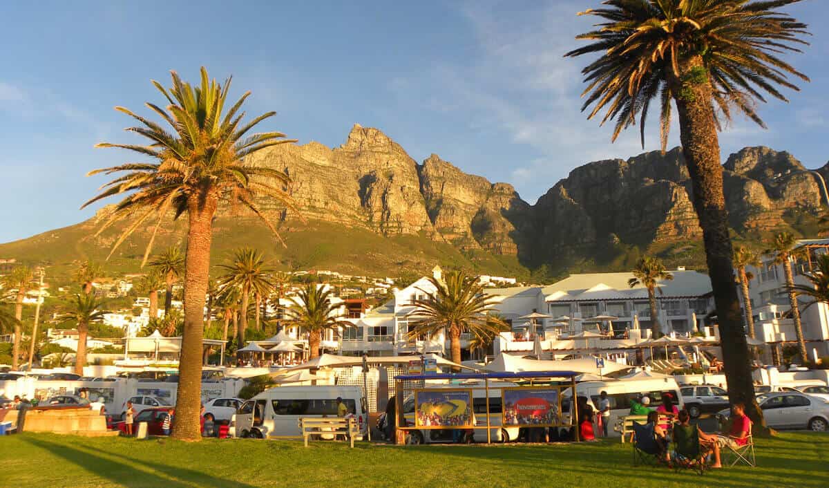 Go for drinks and dinner at Camps Bay, Cape Town