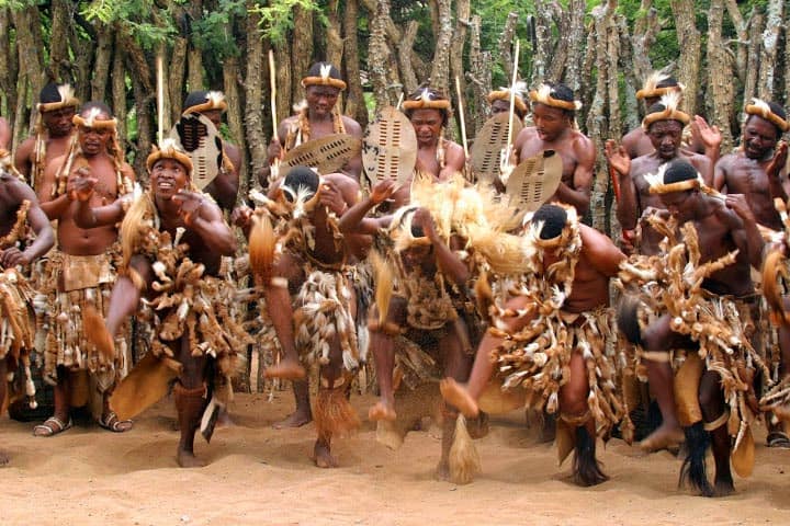 zulu-dancing, Shakaland, south africa. Highlights of Kwazulu-Natal Province, South Africa