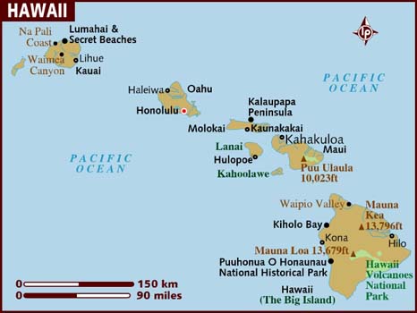 Map of Hawaii. Ultimate Guide to Hawaii