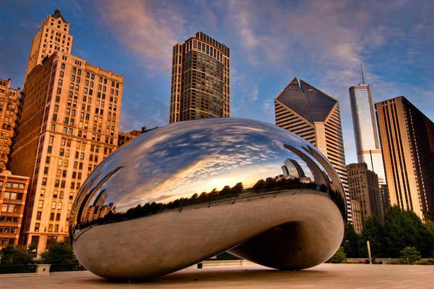 Chicago Bean, usa. Top Places in USA