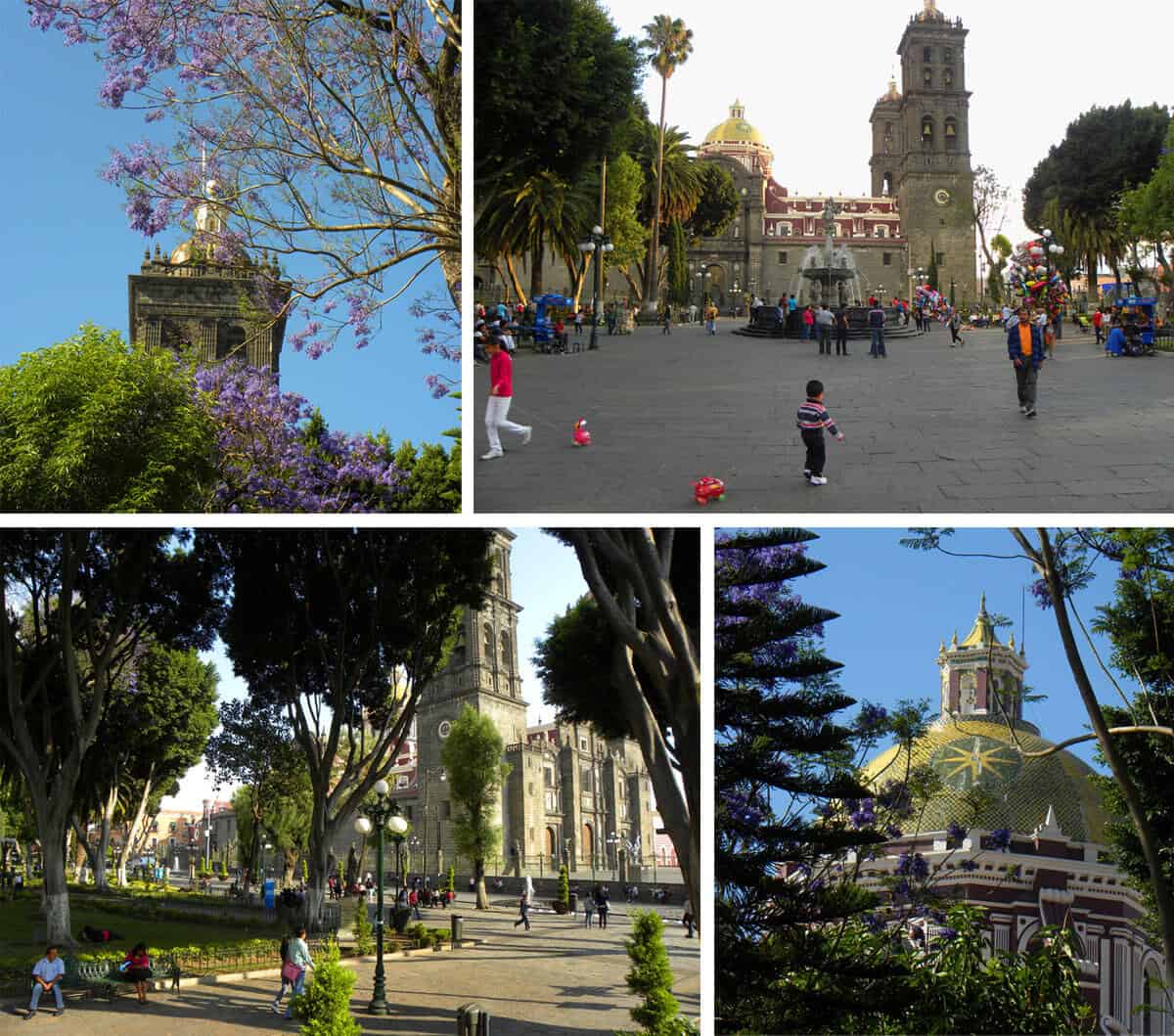The Zócalo (main plaza) in Puebla Mexico. 7 things to See and Do in surprising Puebla