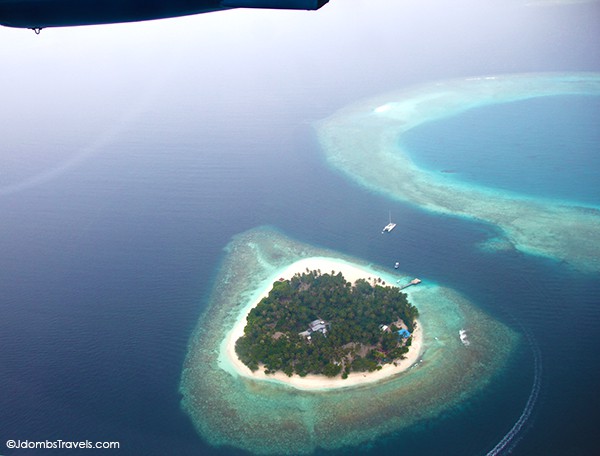 Maldives. Views from a Plane Window