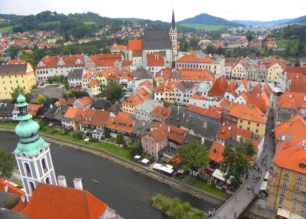 views from the Castle tower. Why you should visit beautiful Český Krumlov
