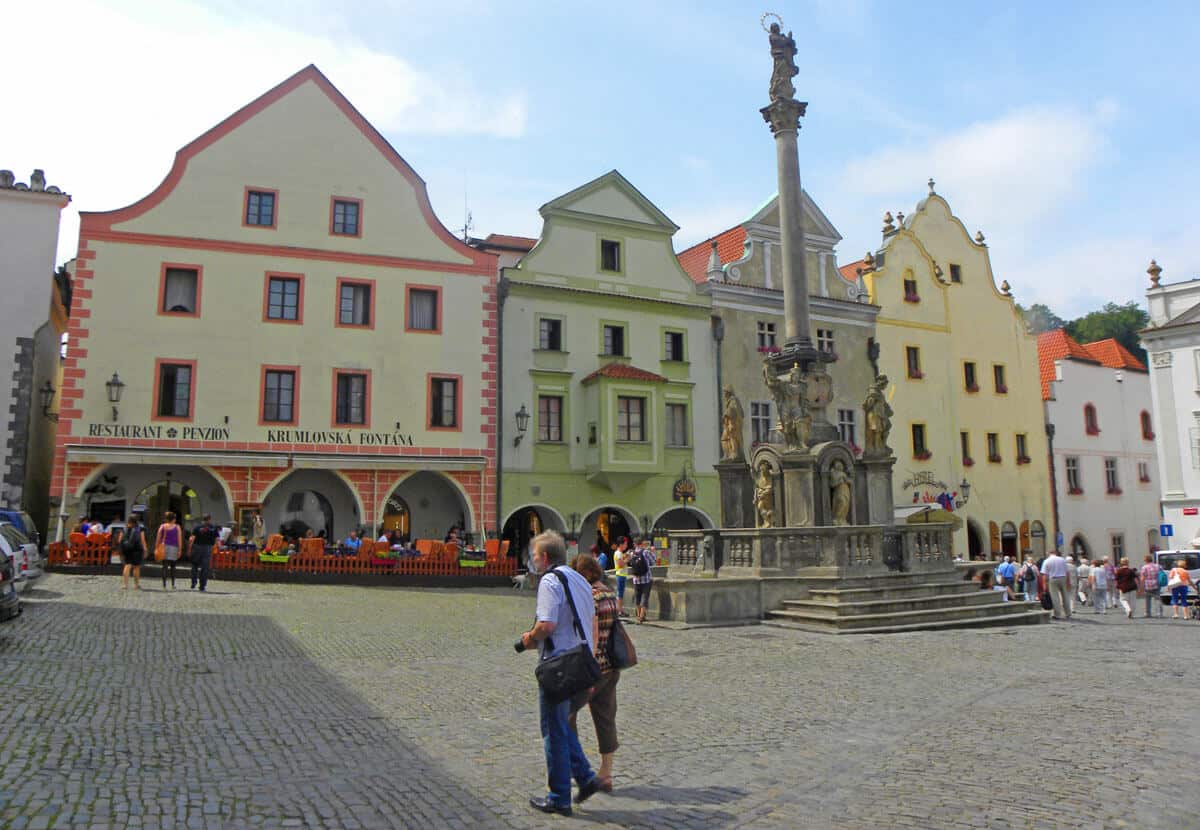 Town Square (Svornosti Square) in Cesky Krumlov