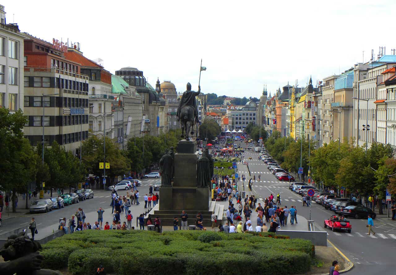 around Wenceslas Square, Prague. 50 Things to do in Prague