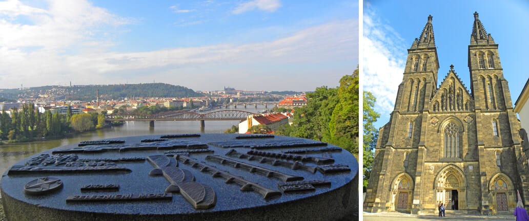 the historical fort of Vyšehrad, Prague