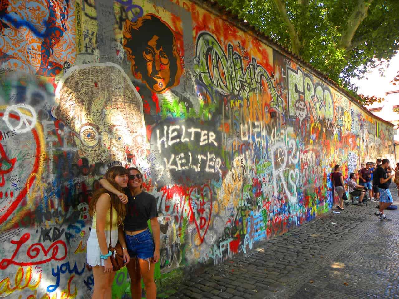 John Lennon wall in Prague. 