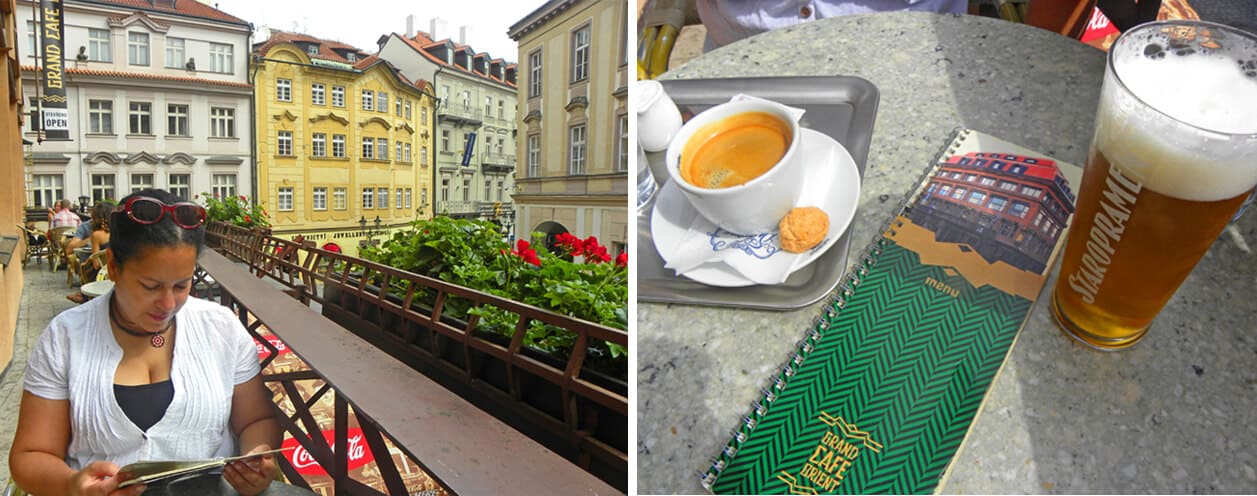 Have a coffee at Grand Café Orient, Prague