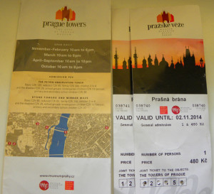 Prague towers ticket