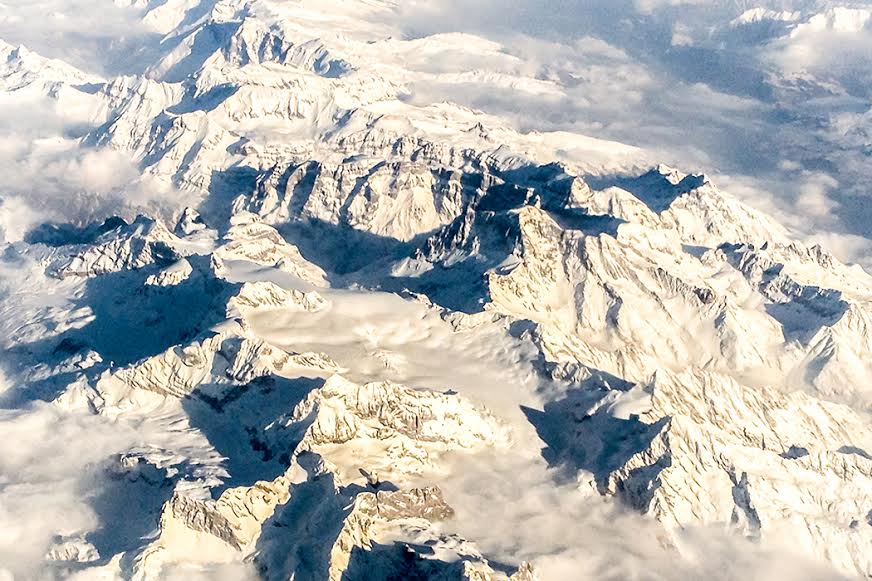 Italian Alps. 20 Views from a Plane Window