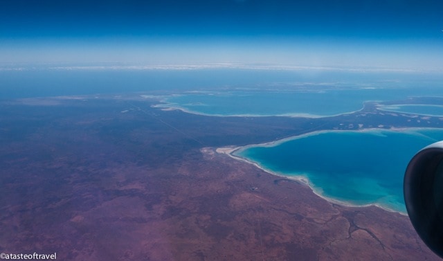shark bay australia. 20 Views from a Plane Window
