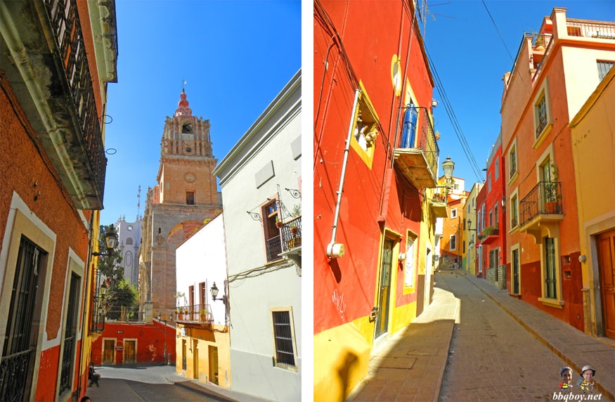 calles con color en-Guanajuato-Mexico