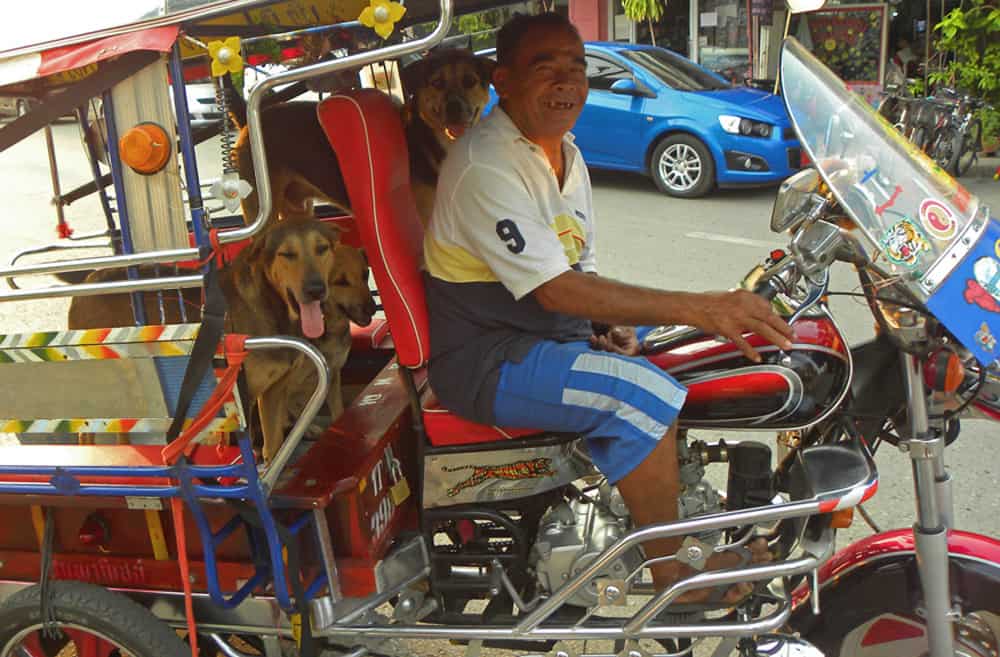 crazy thing on wheels in Nong Khai