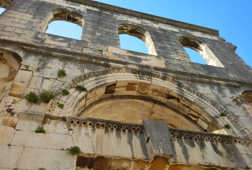 gates of the palace in Split, Croatia