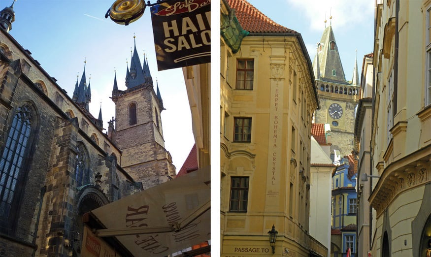 around the Old town square, Prague