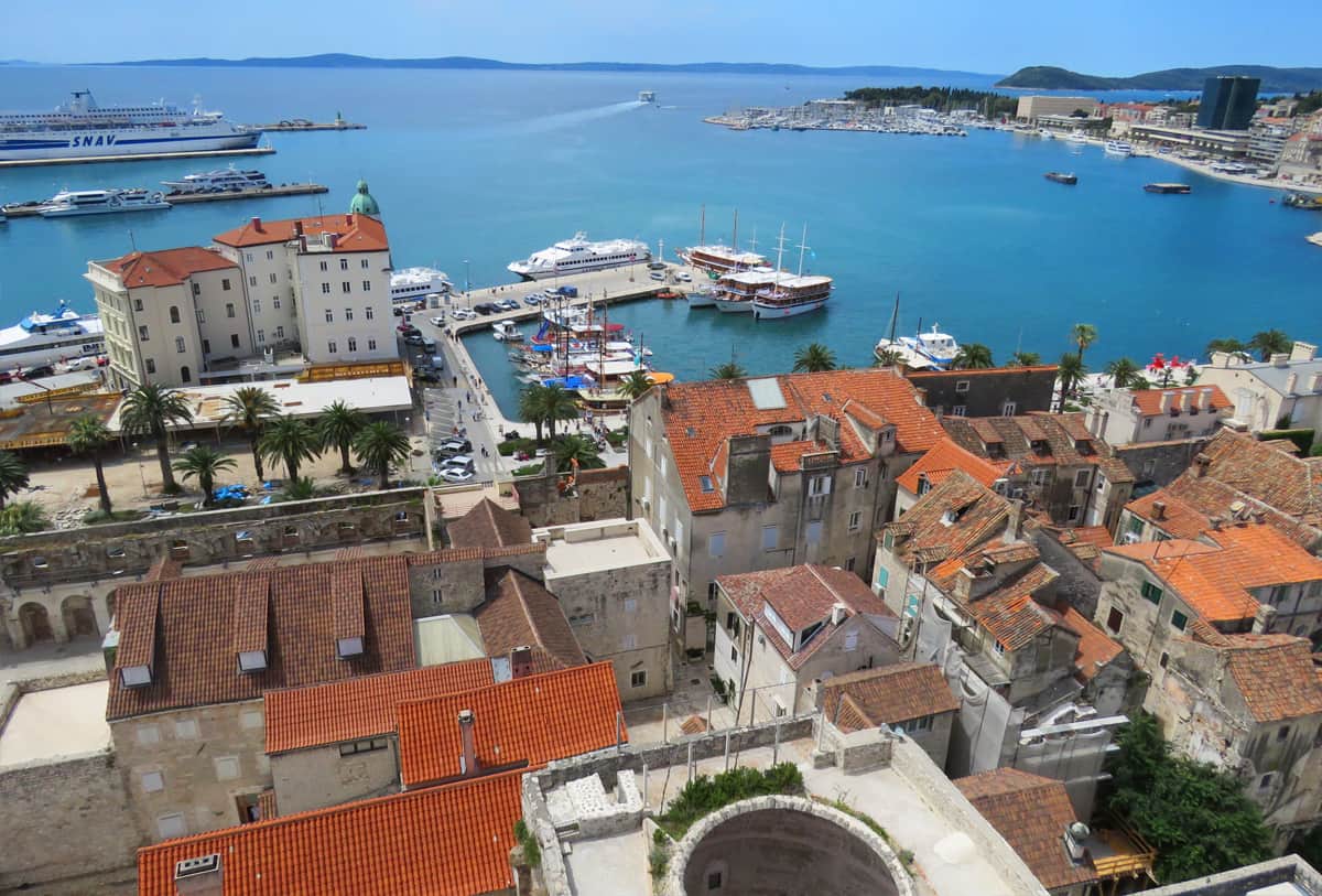 Views from the bell tower, Split, Croatia