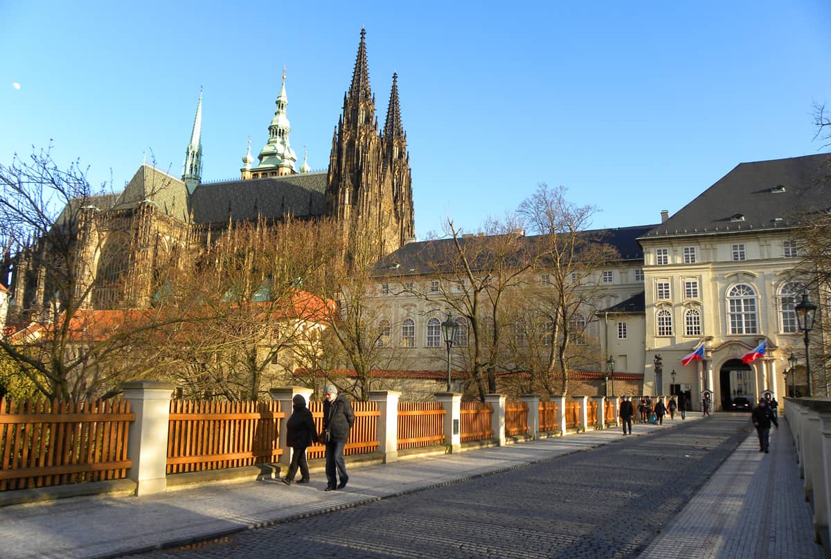 Prague castle in the spring