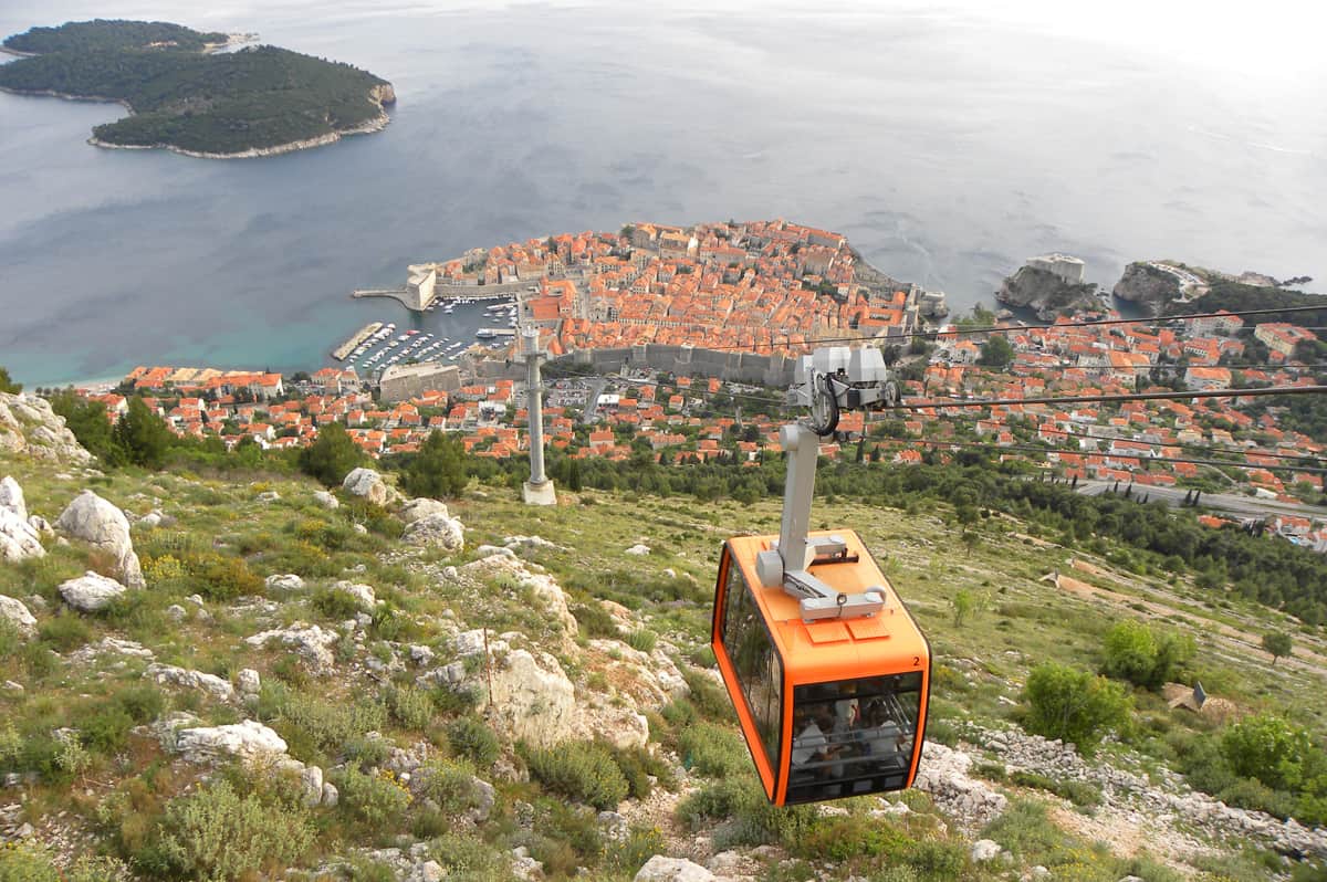 cable car up Srd Hill, Dubrovnik, Croatia