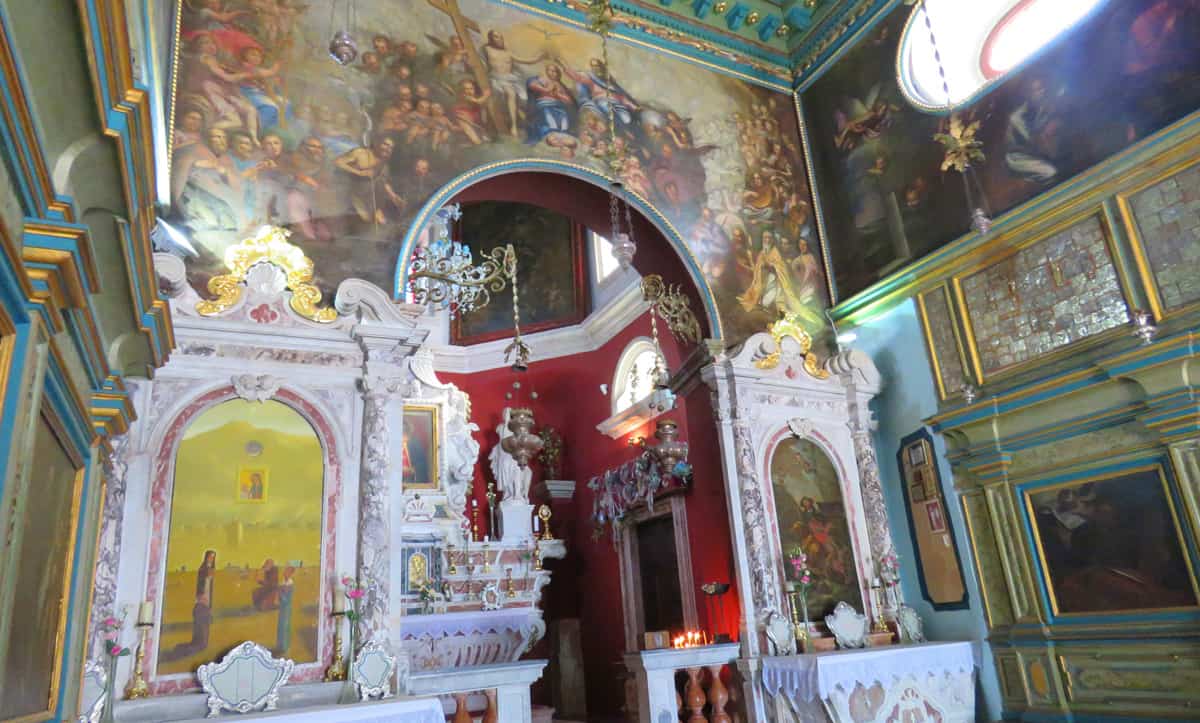 church on the island in Perast, Montenegro