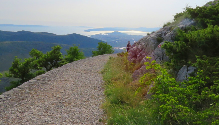 trail on mount mosor