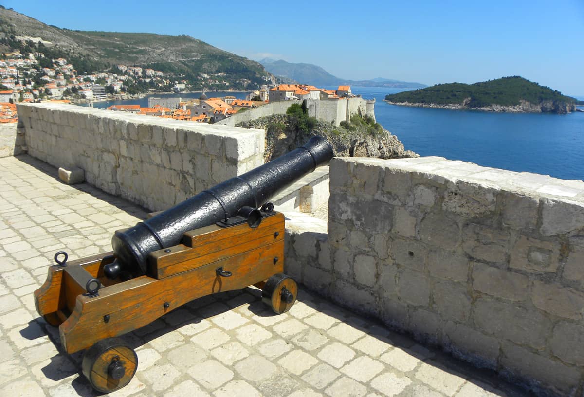 canon at St. Lawrence Fortress, Dubrovnik